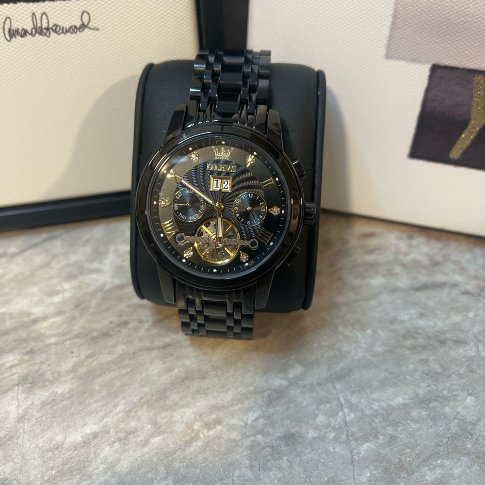 OLEVS GG910 Automatic Skeleton Watch - image 1